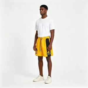 College Sports Color Block Embroidered Shorts Quick Dry Baggy Summer Gym Running Custom Men’s Shorts De Hombre For Men