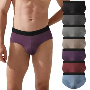 Comfort Bamboo Men’s Underwear Briefs Custom Breathable Pouch Underpants for Men