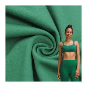 Comfort Sports Double-Sided Yoga Pants Soft Matte Nylon Stretch Jersey Knitting Fabric Breathable Lingerie Plain Style