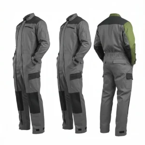 Comfortable Men FRC Work Wear Multi Pocket Workwear Mechanic FR Construction Working Double Closure Coveralls For Men
