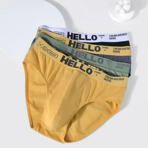 Comfortable Soft Men’s Underwear Brief Boxers Breathable Elasticity Boxers