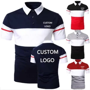 Comfortable Trendy Brand Fashion Pattern Men’s Polo Shirt Custom Logo