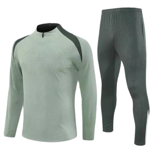 Comfortable and Breathable Sportswear. Half zip Football Jerseys. Men’s Long sleeve Shirt and Pants Training Set