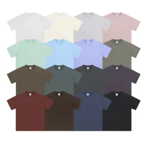 Cool Feeling Tshirt for Men Blank Oversized White Plus Size Tees Cotton Drop Shoulder T-shirt for Men