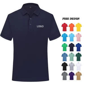 Cost effective Men’s Work Polo t Shirts Custom Embroidered logo Cotton Fabric Uniform Polo Shirt