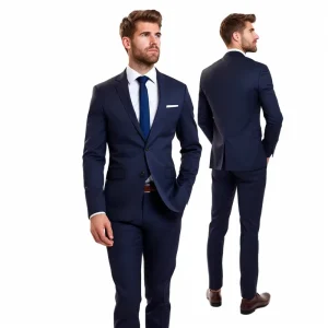 Costume Blazer Slim Fit Man Smart Business Elegant Leisure 3 Pieces Tuxedo Coat for Gentleman Blazer Set Men’S Suits