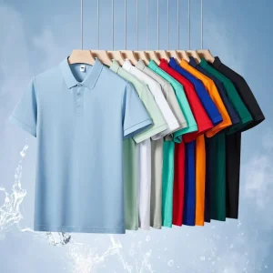 Cotton Blend Solid Men’s Polo Shirt Piqué Knit OEM Golf Short Sleeve T Shirt Custom Logo Polo Shirt for Women