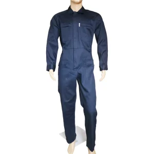 Cotton Blend Workwear Men’s Long Sleeve Mechanic Work Jumpsuit with Multi Pockets