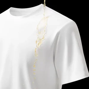 Cotton Breathable Anti fouling Anti oil Men Women T Shirt Hydrophobic Waterproof Short sleeved T Shirts