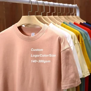 Cotton Custom Logo Men Printing Custom T Shirt Printing Plain Oversized Tshirt for Men