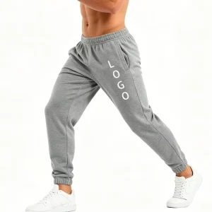 Cotton Pants for Men in Spring and Autumn Plain Colors for Daily Wear Ankle Binding