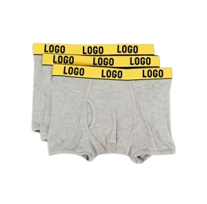 Cotton Spandex Mens Boxer Briefs Soft Breathable Tagless Print Comfortable Boxers Underwear for Daily Wear
