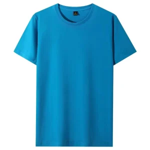Cotton T Shirts Basic Solid Color Short Sleeve Gym Casual Men’s T-shirts