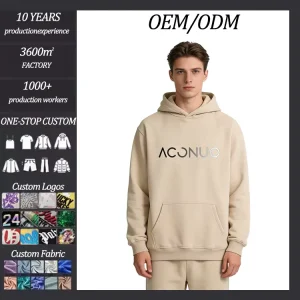 Custom 100% Cotton Men’s Casual Autumn Hooded Sweatshirts Pattern Sublimated Blank Hoodie Big Pocket Professional