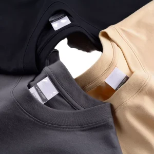 Custom 100% Cotton Men’s Plus Size T-Shirt Heavyweight 280gsm Oversized Printed Plain Tee Blank Design