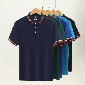 Custom 100% Polyester Men’s Polo T-Shirt Sublimation Printing Quick Dry Short Sleeve Design
