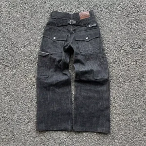 Custom 15oz Cotton Raw Selvedge Denim Washed Winter Baggy Jeans Vintage Workwear Men’s Pants Oversized Wide Leg Carpenter Style