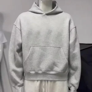 Custom 26 Colors 350 Gsm Terry Fabric Solid Eco Friendly Breathable Cotton Blends Fleece Lined Oversized Blank Men’s Hoodies