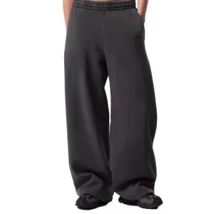 Custom 450 GSM Heavyweight Cotton Baggy Sweatpants Wide Leg Streetwear Pants OEM Manufacturer