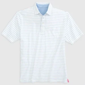 Custom 95% Cotton 5% Spandex Men Striped Polo Shirts Breathable Lightweight Men’s Classic Fit Casual Polo T Shirt