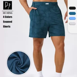 Custom Active Men Sports Gym Athletic Apparel Cooling Feeling Quick Drying Solid Running Fitness Shorts