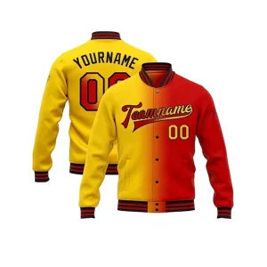Custom American style Men’s Loose Bomber Jacket Sporty Summer Letter Embroidery Heat transfer Digital Printing Training