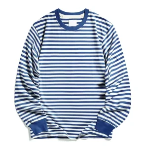 Custom Autumn Knitted 280gsm 100% Cotton Anti-pilling Oversized Casual Long Sleeve Solid T-shirt for Men