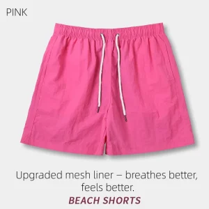 Custom Beach Shorts 100% Nylon Upf 50+ Summer Men’s Beach Shorts M 5XL Swimwear Trunks Print Mens Quick Dry Shorts