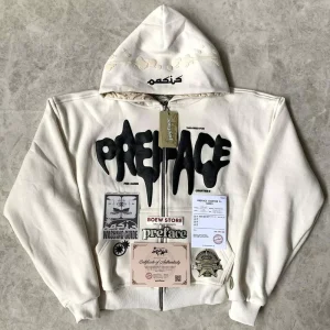 Custom Blank Heavy Weight Zipper Boxy Hoodie Men 500 Gsm Boxy Cropped Zip Up Hoodie Oversized Boxy Zip Up Hoodie