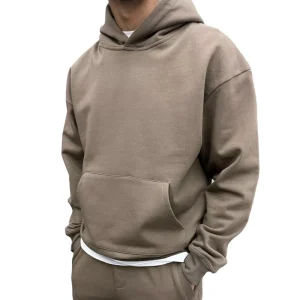 Custom Blank Men’s Hoodie Oversize Essentials Hoodies Cotton Medium Weight Men Drop Shoulder Hoodie