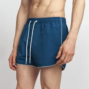 Custom Brand High Waist Men’s Boardshorts Quick Dry Spandex Cotton Beach Summer Plus Size Swim Trunks