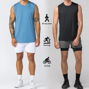Custom Breathable Fitness Clothing Tank Tops Mens Vests Sport Workout Clothes Tank Men Gym Activewear Men’s Vests