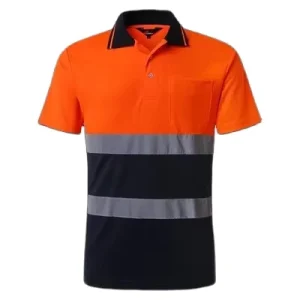 Custom Breathable Reflective Moisture Wicking Polyester T-shirt Thin Men’s Outdoor Youth Straight Tooling Hi Visibility Workwear