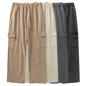 Custom Casual Multi Pocket Straight Outdoor Cargo Pants Men’s Elastic Tactical Pants for Men Pants