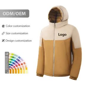 Custom Color Men’s Winter Jackets Windproof Waterproof Softshell Hiking Hooded Outdoor Coat Lightweight Uniform Jackets L1012