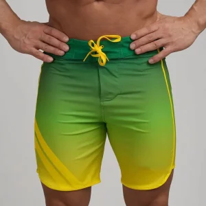 Custom Color Plus Size Beach Fitness Shorts Mens Bodybuilding Swimwear Quick Dry Gingham Leopard Print Multiple Options