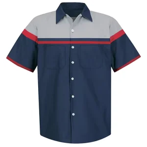 Custom Construction Engineer Food Industrial Mechanic Work Uniform Shirts With Logo Short Sleeve Men’s Workwear for Sale