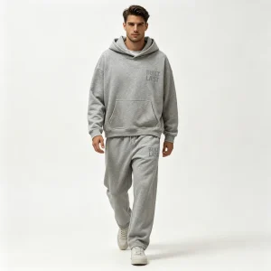 Custom Design Heavyweight Cotton Plain Mens Tracksuits Sweatsuit Custom Gym Jogger Two Piece Set Sweatsuits Sets