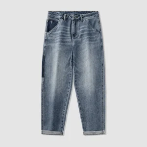 Custom Design Logo Baggy Men’s Jeans Vintage Style Denim Fashion Pants
