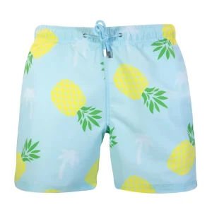 Custom Design Men’s Quick Dry Fitness Swimwear Breathable Stretch Beach Shorts Color-Matched Plus Size Swim Trunks