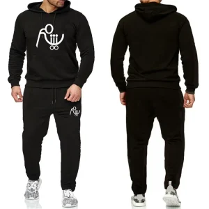 Custom Design OEM/ODM Men’s Hoodies Set with Fleece, Sports Hoodie Set, Track Suit, Jogging Two Piece Sets