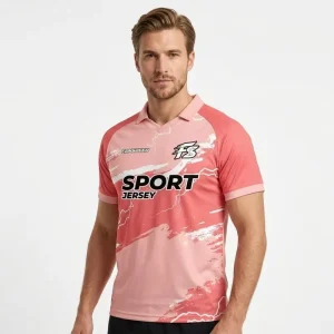 Custom Design Spring Outdoor Athletic Polo Shirt Short Sleeve Micro Elastic V Neck Jersey For Sports Clubs