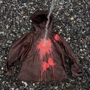 Custom Design Zip up Heat Reactive Windbreaker Coat Outdoor Waterproof Water Temperature Change Jacket for Men