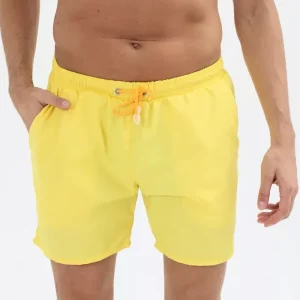 Custom Elastic Waistband Boy Quick Dry Boardshort With Trimming Custom Swim Trunks Swimwear
