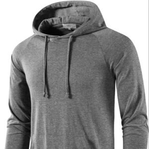 Custom Embroidered Logo Men’s Active 2 Piece Cotton Fleece Tracksuit Set Anti Pilling Quick Dry Sportswear