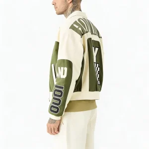 Custom Embroidery Letterman Men’s Jackets Breathable Polyester Bomber Varsity Regular Fit Long Jackets for Men