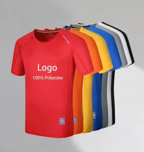 Custom Factory Sportswear Plain Tshirts 100% Polyester t Shirt Short Sleeve Regular Fit Men’s Jersey T-shirts