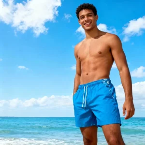 Custom Fast Drying Sustainable Breathable Boardshorts Drawstring Closure Pockets Performance Swimwear Resort Wear Surf