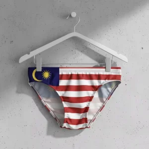 Custom Flag Designs Men’s Sexy Thong Swimming Trunks Fashion Beach Shorts Spandex Swimwear String Men Swim Brief