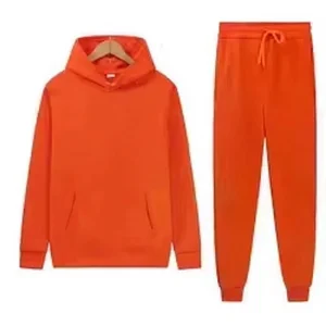 Custom Fleece Breathable Cotton Sportwear Sweatsuit Workout Pullover Loose Sweatpants Manufacture Hoodie & Jogger Men’s Tracksuit